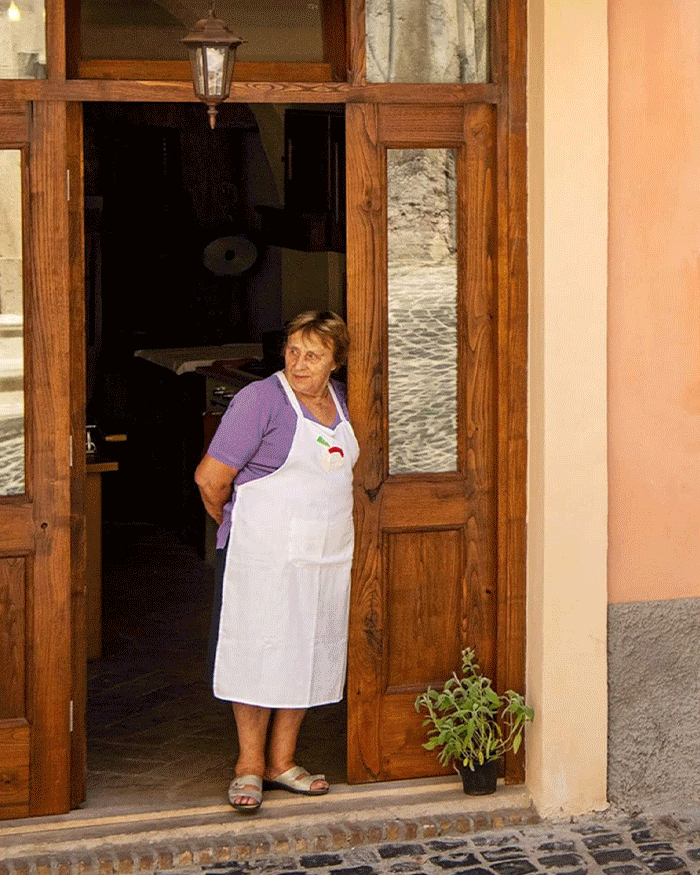 In la cuccina con la nonna