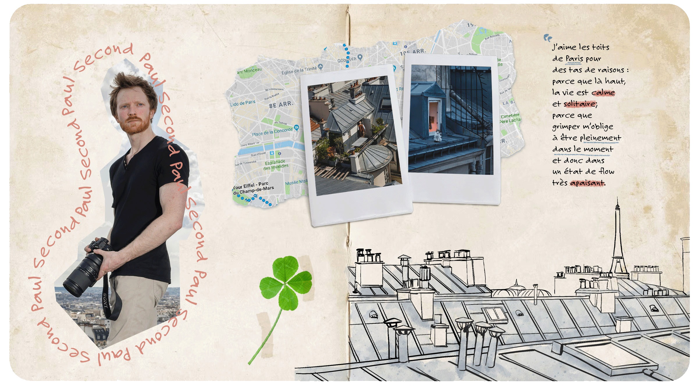 Grimper sur les toits parisiens